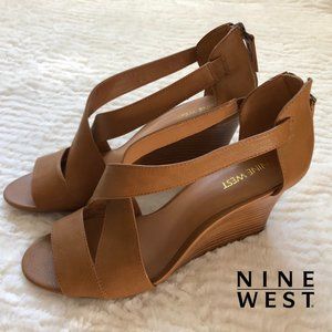 Tan Wedge Sandal by Nine West